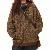 Kukombo Found Leopard Oversized Hoodie