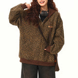 Kukombo Found Leopard Oversized Hoodie