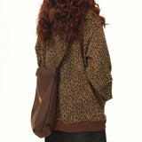 Kukombo Found Leopard Oversized Hoodie