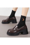 Kukombo Platform  Leather Shoes