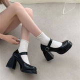 Kukombo Preppy High Heel Shoes