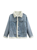 Kukombo Reversible Denim Fleece Jacket