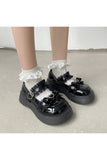 Kukombo Sweet Lace Bowknot Lolita Shoes