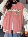 Kukombo Vintage Embroidery Varsity Jacket