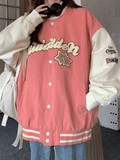 Kukombo Vintage Embroidery Varsity Jacket