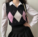 Kukombo Cher Argyle Vest