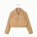 Kukombo Lisa Crop Suede Jacket