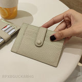 Kukombo  Genuine Leather Card&License Holder Luxury Long Hasp Lychee Pattern Coin Purses Female Brand  Mini Women Wallet Light Weight