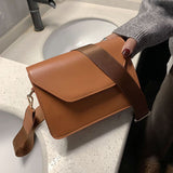 Kukombo Fashion Flap Crossbody Bags for Women Pu Leather Small Square Bag Tote Casual Female Shoulder Bags Womne's Handbag Travel Totes