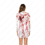 Kukombo Halloween Women Bloody Nurse Uniforms Vampiro Skeleton Cosplay Role Play Party Dresses Gothic Zombie Devil Horror Scary Costumes