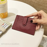 Kukombo  Genuine Leather Card&License Holder Luxury Long Hasp Lychee Pattern Coin Purses Female Brand  Mini Women Wallet Light Weight