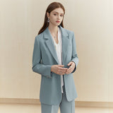 Kukombo Multicolour Autumn Winter Casual Blazer Women Office Lady Black Jacket Blazer Oversize Female Purple Blazer Coat