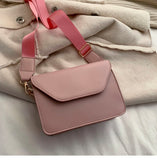 Kukombo Fashion Flap Crossbody Bags for Women Pu Leather Small Square Bag Tote Casual Female Shoulder Bags Womne's Handbag Travel Totes