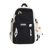 Kukombo NEW High Capacity Fashion Big Student Backpack Badge Rucksack Girls School Bag Women Backpack Female Cute Leisure Travel Mochila K112