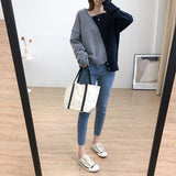 Kukombo Woman Sweater Patchwork Cardigan Fall 2022 Korean Irregular Single Breasted Top Knitted Vintage Casual Female Clothes