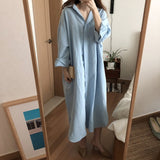 Christmas Gift S-2XL Cotton New Summer Shirt Dress Pink Evening Vintage Dress Party Oversize Long Beach Women Dresses Loose Robe Vestido pure