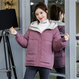 Christmas Gift 2021 New Winter Jacket Women Coat Parkas Hooded Short Jackets Cotton Padded Parka Outwear Female Thick Warm Jacket Coats P786