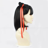 Kukombo Halloween Party Cosplay Wigs Carnival Kids Anime Nezha Chinese Style Cartoon Movie Nuzar Nalakuvara Children Black Short Hair