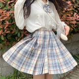 Kukombo New Black Gothic Pleated Skirts Women Japanese School Uniform High Waist Sexy Cute Mini Plaid Skirt JK Uniform Students Clothes