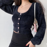 Kukombo Daphne Rosette Longsleeve Cardigan