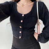 Kukombo Daphne Rosette Longsleeve Cardigan