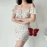 Kukombo Flower Bebe Puff Dress