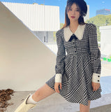 Kukombo Penny Houndstooth Doll Dress