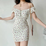 Kukombo Flower Bebe Puff Dress