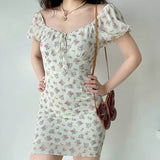 Kukombo Flower Bebe Puff Dress