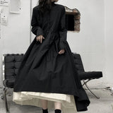 Kukombo Gothic Lolita Black Dress Women Preppy Style Sweet Vintage Kawaii Long Sleeve Dresses Girl Robe Cute Clothes 2022 Autumn