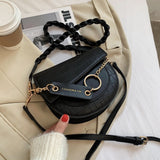 Kukombo Crocodile Semicircle Saddle Bags Women's Luxury Brand Crossbody Bags for Women 2022 Pu Leather Handbags Female Shoulder Bag Tote