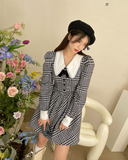 Kukombo Penny Houndstooth Doll Dress