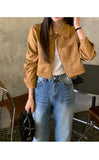 Kukombo Lisa Crop Suede Jacket